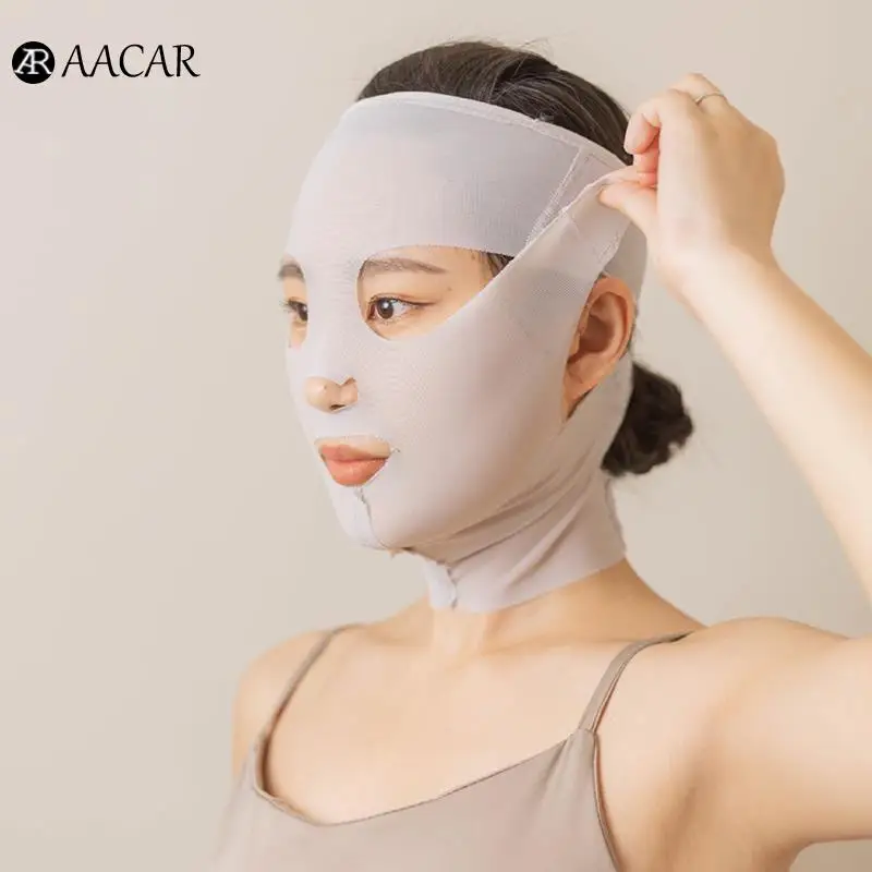 3D Face Lift Riutilizzabile Traspirante Bellezza Donna Antirughe Fasciatura Dimagrante V Shaper Full Face Lift Sleeping Mask Strumenti Di Bellezza