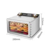 Dehydrators for Food and Jerky with 24H Timer 5 Drying Racks 400W 30-90℃ Vegetable Fruit Dehydrator Temperature Control 3