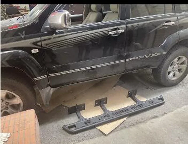 Off Road 4X4 Accessories Side Foot Step Bar Pedal Running Board Door Side Step For Land Cruiser Prado custom