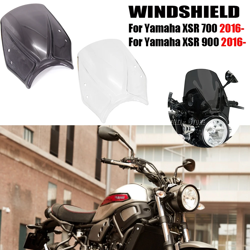 

Motorcycle Accessories Windscreen Windshield Deflector with Bracket For YAMAHA XSR 900 xsr 700 XSR900 xsr900 XSR700 xsr700 2016-