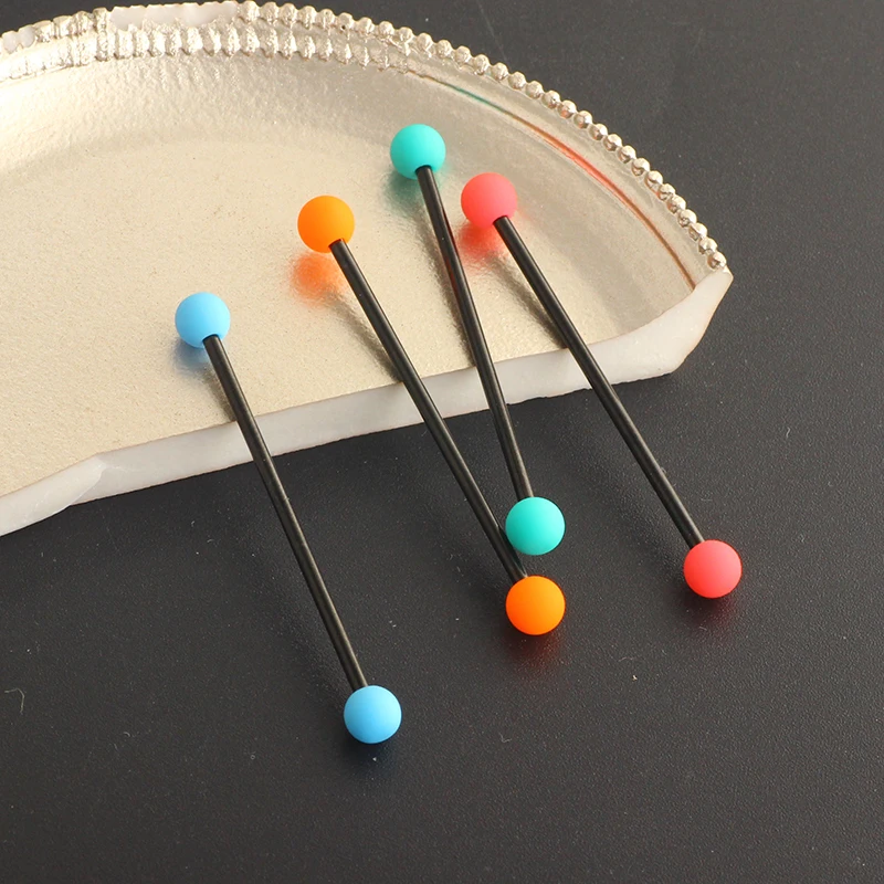 Stainless Steel Industrial Barbells With Heart Shape Arrow Ear Piercing Body Jewelry Rose Gold Silver earrings