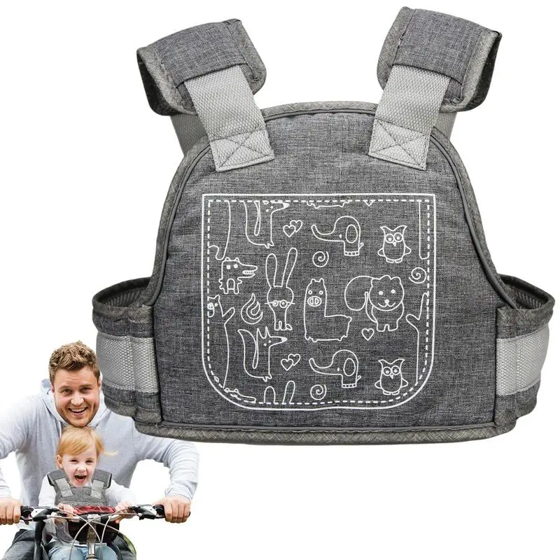 Motorcycle Seat Safety Strap Motorcycle Passenger Seat Belt Daily Cycling Aid Safety Vehicle Support Reflective Bicycle Kids rhinowalk tf551 2 5l bicycle saddle bag bicycle pannier waterproof cycling seat bag