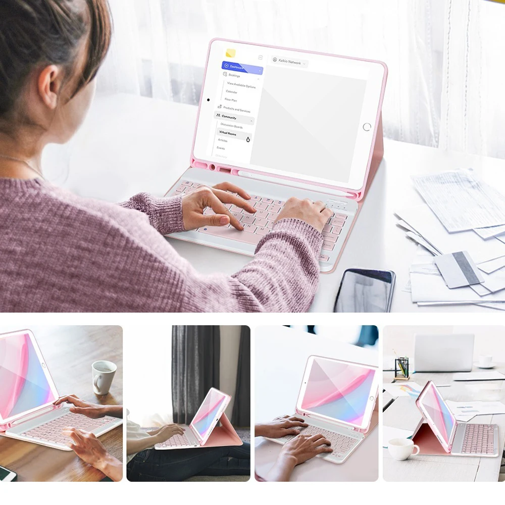 Premium Bluetooth Keyboard Case with Magnetic Cover