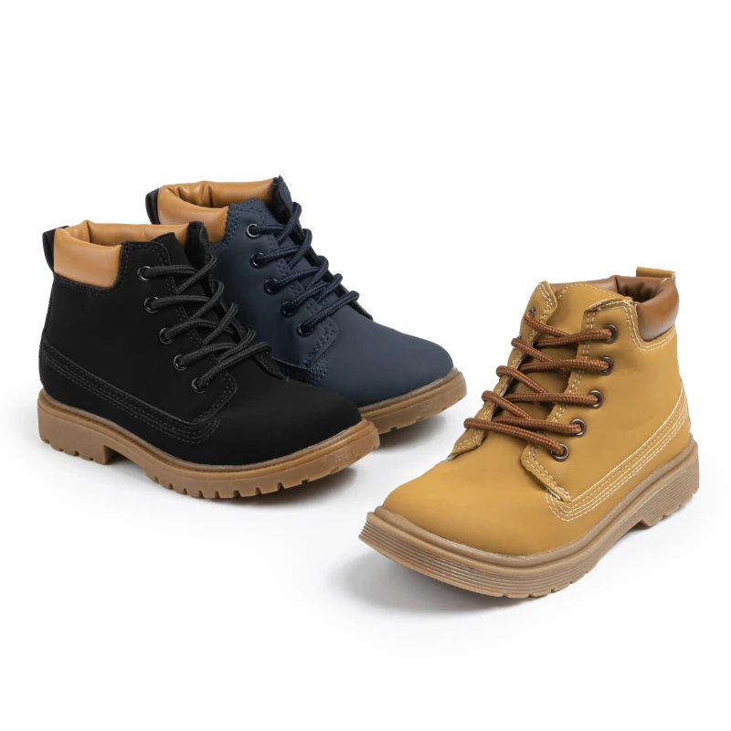 Leather Kids Ankle Boots for Autumn School