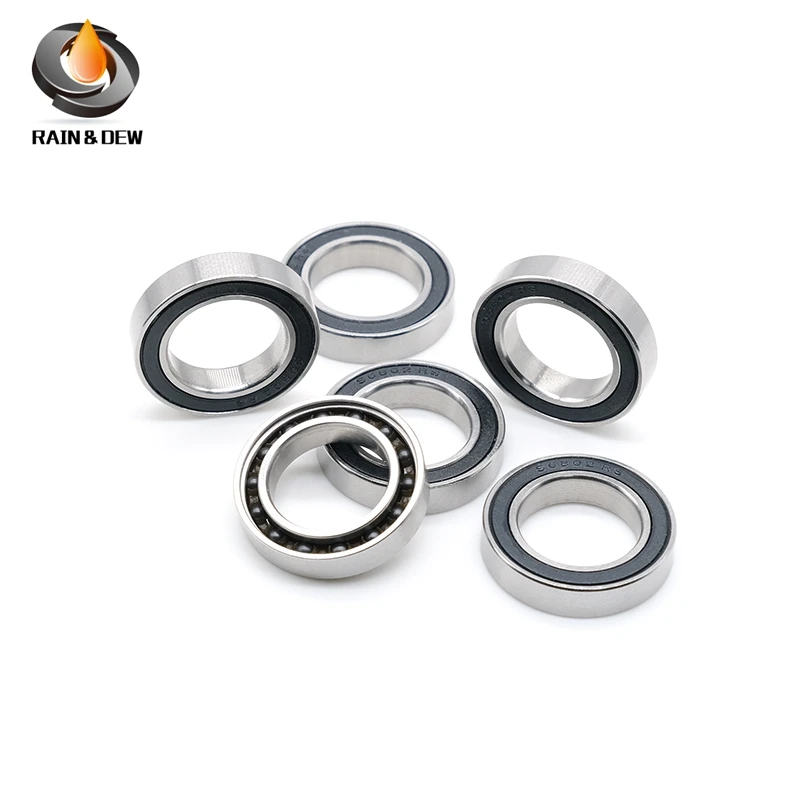 1Pcs S6802-RS Stainless Steel  Hybrid Ceramic Bearing 15x24x5 mm ABEC-9  Bicycle Bottom Brackets Spares