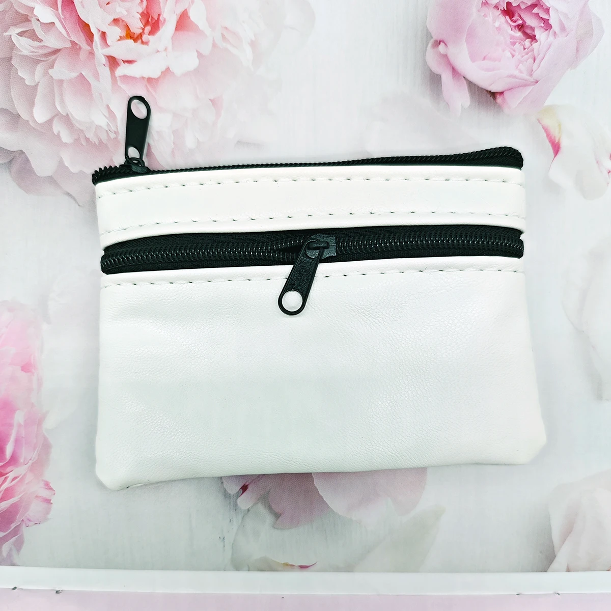 Unisex Mini Leather Coin Purse and Key Holder Wallet