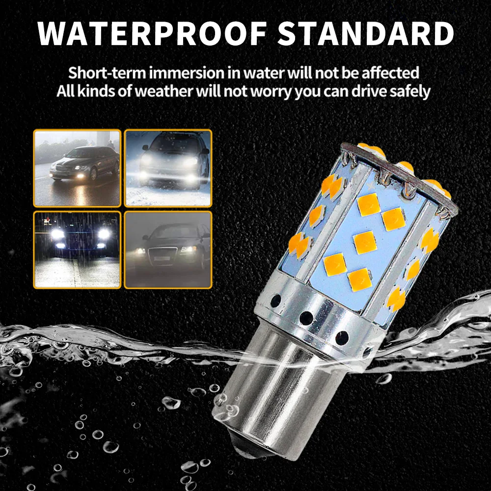 2pcs 1156 BA15S P21W BAU15S PY21W 1157 BAY15D P21/5W 3030 35SMD Canbus   LED  ȸ ȣ ڵ  
