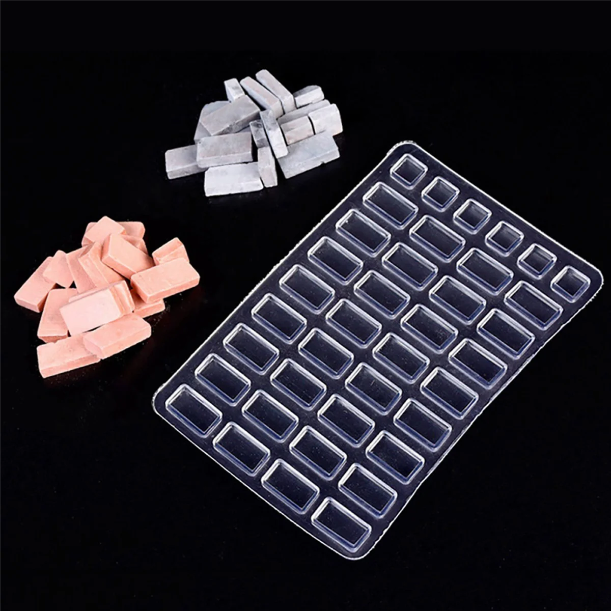 BAAU 1/16 Scale Miniature Model Bricks Mould,8 Pack Simulation Brick Molds DIY Kit for Sand Table Landscape Accessories