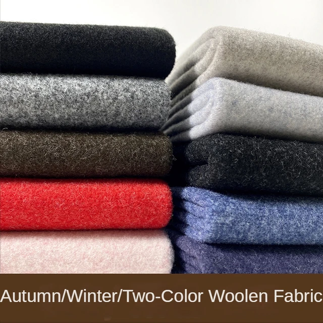 High-grade imported pure wool cloth, winter wool cloth, smooth garment  fabric - AliExpress