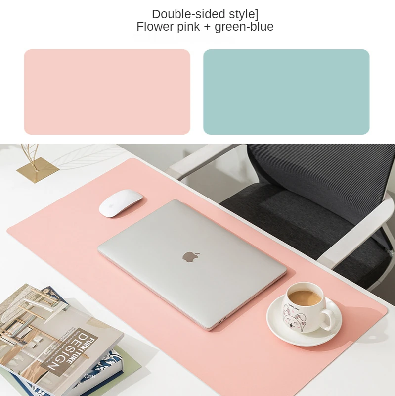 Double-side Portable Large Mouse Pad Gamer Waterproof PU Leather Suede Desk Mat Computer Mousepad Keyboard Table Cover | Компьютеры и