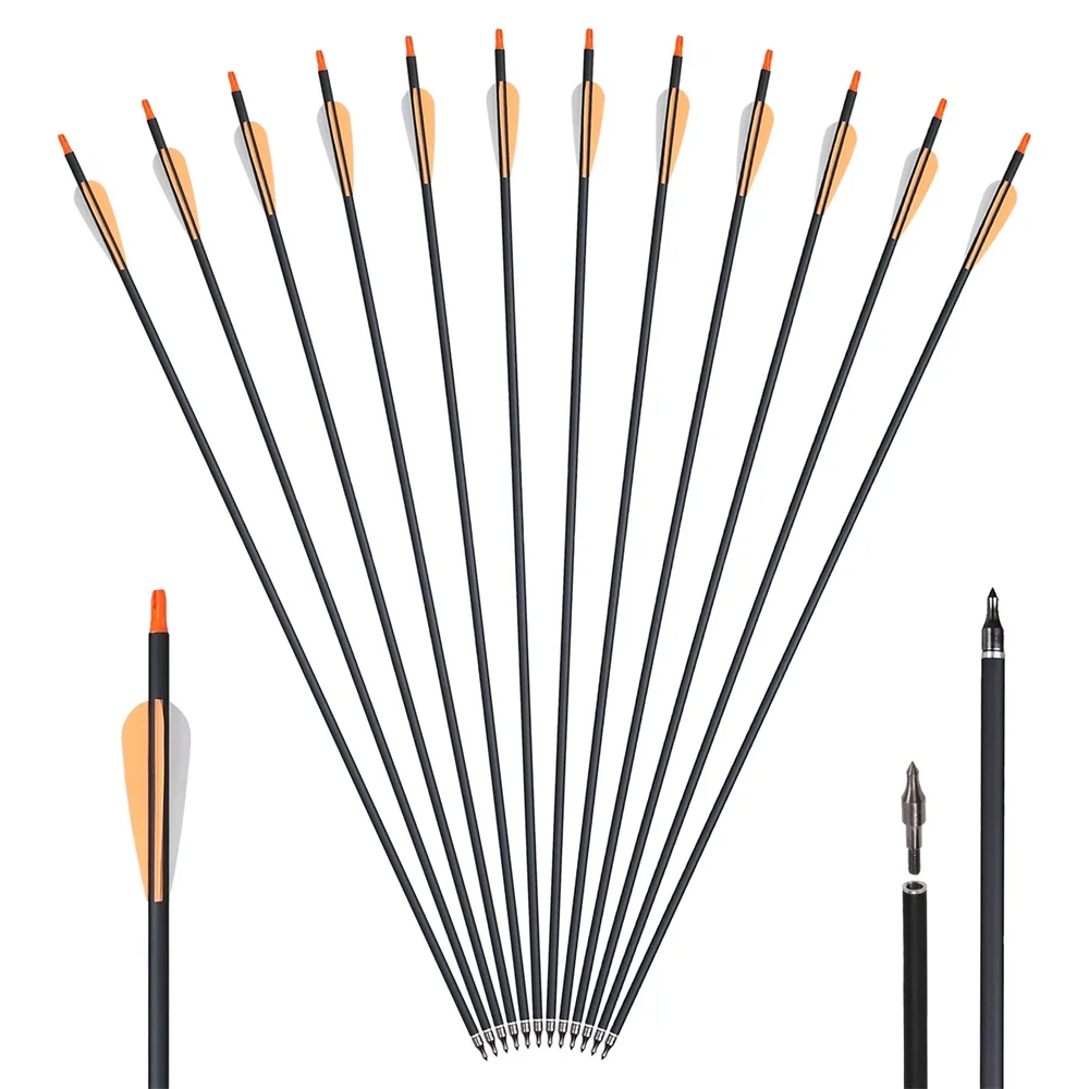 Premium 31 Carbon Hunting Arrows with Removable Tips
