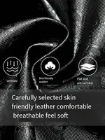 Chaqueta de béisbol de cuero para hombre, chaqueta informal de otoño e invierno, marca de marea, suelta, resistente a la intemperie, autocalentable, forro polar, motocicleta, nuevo 5