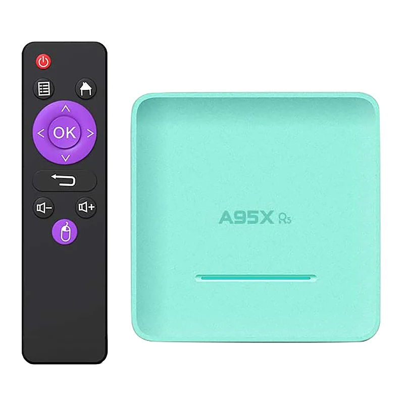 

A95X R5 Smart TV Box Android 10.0 TV Box 4GB 32GB Rockchip RK3318 4K 1080P HD Youtube Netflix Store Set Top Box(EU Plug)