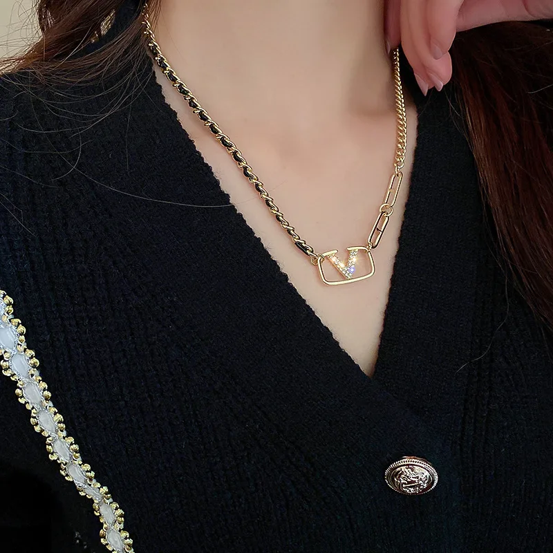 Fashion jewelry sets for women golden choker elegant necklaces luxury women's jewelry 2022 free shipping for men