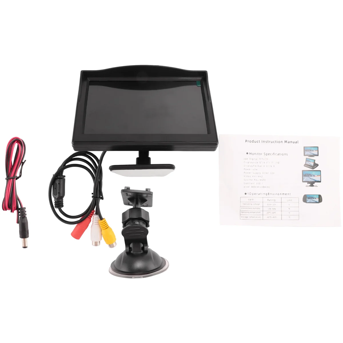 TFT LCD HD ũ ,   귡Ŷ, ڵ  ī޶, ĸ麸, DVD, ̵ ÷̾, 5 ġ, 800X480