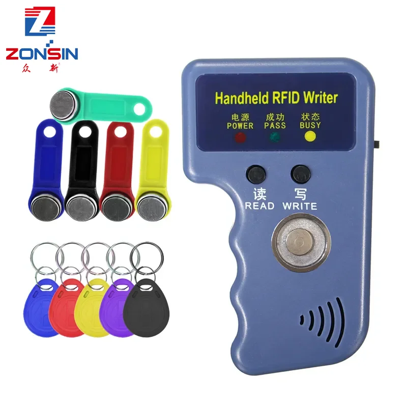 RW1990 TM 복사기 RFID 복사기 리더, TM1990, ibutton DS-1990A, I-단추 핸드헬드, 125KHz, T5577, EM4305, EM4100 키 태그 카드 