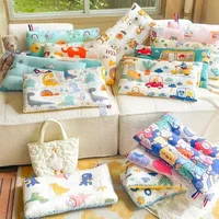 Children's Pure Cotton Skin-friendly Pillow Super Soft Baby Sleeping Pillow Removable Washable Kindergarten Special Nap Pillow 1