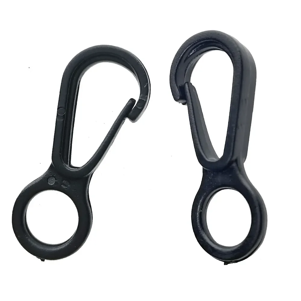 Key Chain Clip 50Pcs 100Pcs Plastic Mini Circle Snap Hook Lobster Clip For Camping Hiking Backpack DIY Key Ring Keychain Clasp