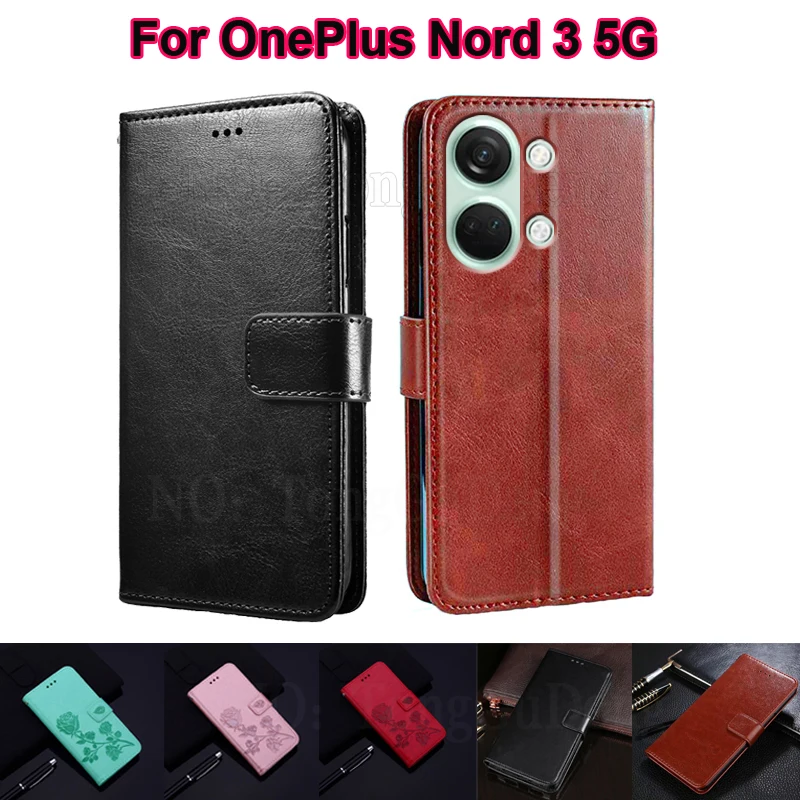 

Leather Phone Case For Capas OnePlus Nord 3 5G CPH2493 CPH2491 Wallet Cover For Carcasas One Plus Ace 2V 2 V PHP110 Mujer Hoesje