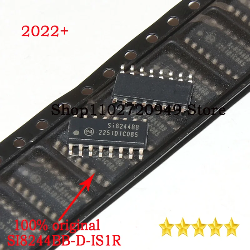 100% 오리지널 SI8244BB-D-IS1R SI8244BB-D-IS1, SI8244BB SOP-16, 2022 + 30PCs