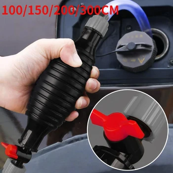 1pcs Universal Hand Fuel Pump Kit Fuel Car Fuel Tank Sucker Oil Transfer Fuel Pump Petrol Diesel Liquid Manual Pump Fuel Saver 1
