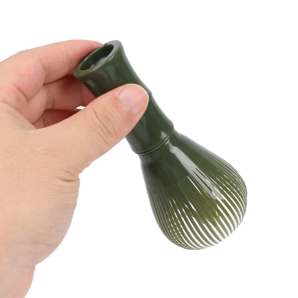 1pc Resin Matcha Whisk Chasen Brush With Holder For Matcha Green Tea Powder
