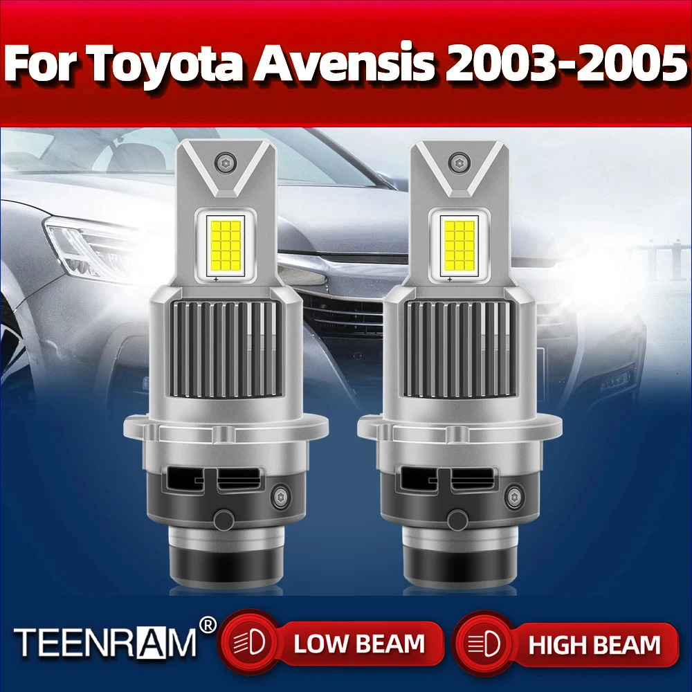 

60000LM Super Bright Car Headlights Bulb 150W HID Xenon Light 12V Auto Headlamps 6000K For Toyota Avensis 2003 2004 2005