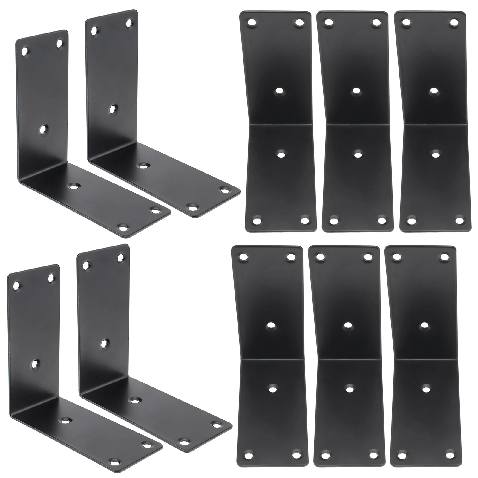 

Stainless Steel Black Large 4 Inch Black L Bracket Brackets Bed Corner Brackets Heavy Duty Angle Brackets