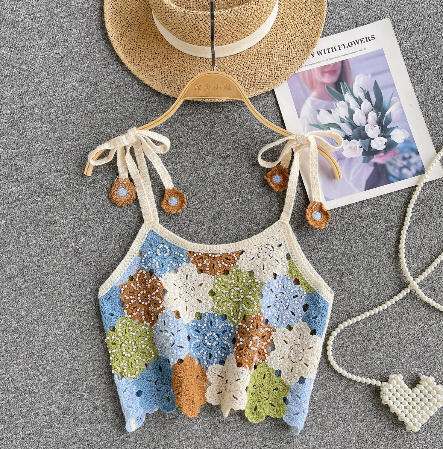 

Сексуальный вязаный Топ контрастных цветов на крючках с открытой спиной шикарные укороченные топы корсет бюстье модный топ на бретельках