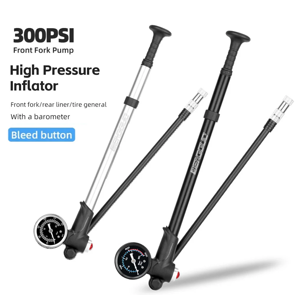 

Велосипедный амортизационный насос, портативный велосипедный воздушный насос высокого давления 2023 PSI с манометром, воздушный насос или вилка для горного велосипеда и задняя подвеска,