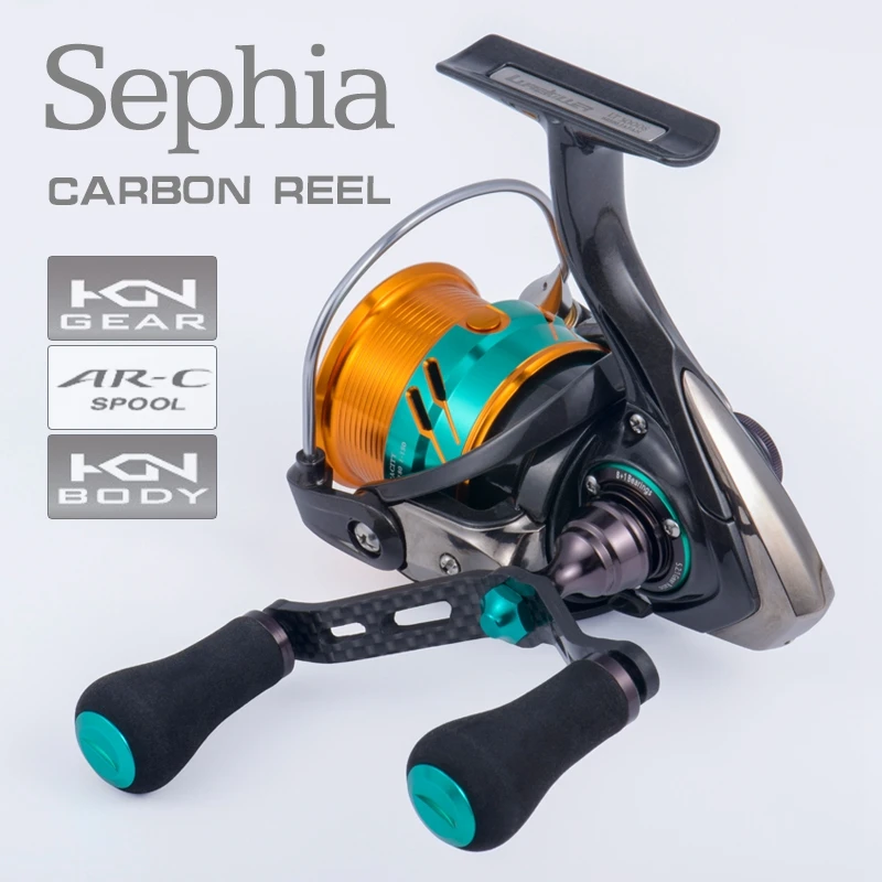 Lurekiller Sephia Lightweight Carbon Spinning Reel  LT2500S/3000S/2500S-DH/3000S-DH 8+1BB Egi Fishing Reel Double handle