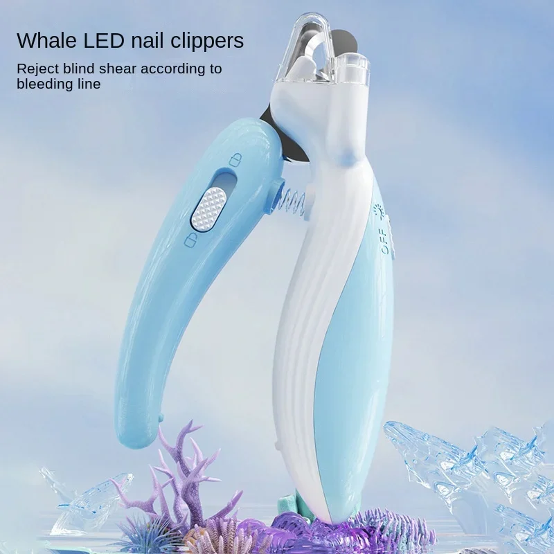 

for Pet Scissors Nail Led Grooming Cats Animals Clippers With Cleaning Trimmer Claw Supplies Light Dogs Small Paw