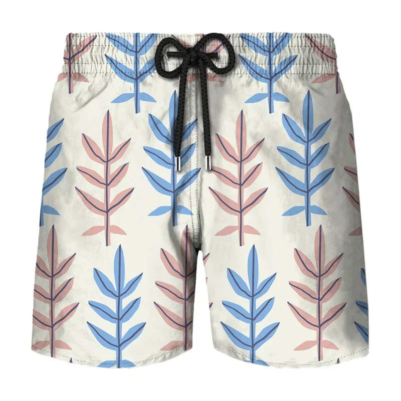 

Men y2k Short Pants 3D Printed Tropics Plant Hawaii Surf Board Shorts Summer Casual Swimsuit 2023 Lace-up Pockets Unisex Trunks