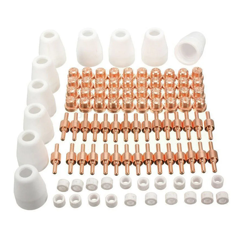 

Plasma Cutting Consumable Copper Cutting Torch ES-AB Electrodes For L-TEC PT-31 Nozzles Plasma Cutter Torch Durable