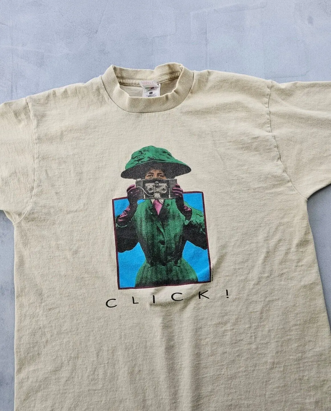 New Listingvintage Anni '90 George Eastman House Museum Photography Art Beige T-Shirt L