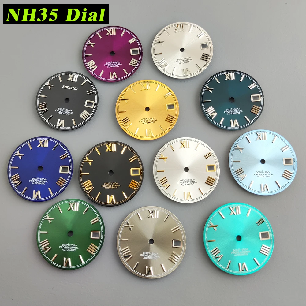 

NH35 dial 28.5mm nh35 Watch Dial S Dial Modified Dial Add dial and pointer for NH35/NH36 Automatic Movement Watch accessories