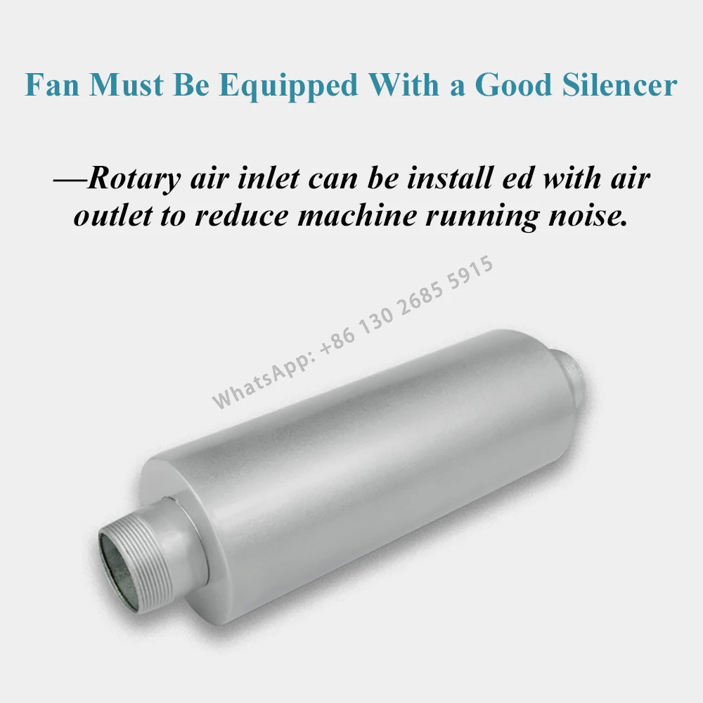 1~4 Inch Silencer for Air Blower High-Pressure Fan Vacuum Pump HG Swirling Vortex Air Pump, Noise Reduction Artifact