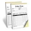 2-Pack Order Receipt Book, 2-Part Small Business Carbon-Free Sales Invoice Book, 5.5 x 8.3 inches 1