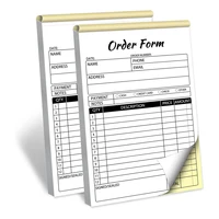 2-Pack Order Receipt Book, 2-Part Small Business Carbon-Free Sales Invoice Book, 5.5 x 8.3 inches 1