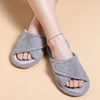 Pallene Cross Band Cotton Slippers Women Indoor Fuzzy Slippers For Ladies Non-slip Cozy Flats Slippers Open Toe House Slippers 5