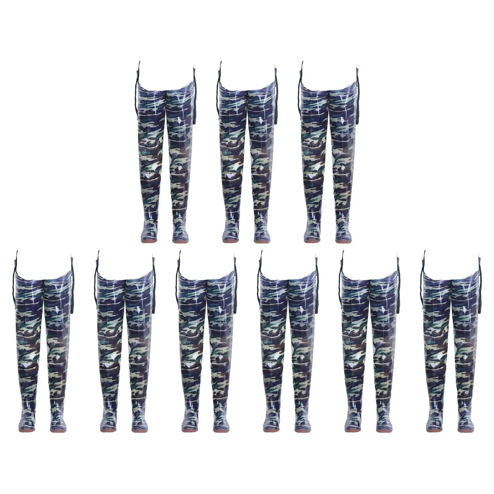 Fishing Waders with Nonslip Boots Waterproof Wading Pants for Agriculture Work Gardening Water Activities Outdoor Hiking