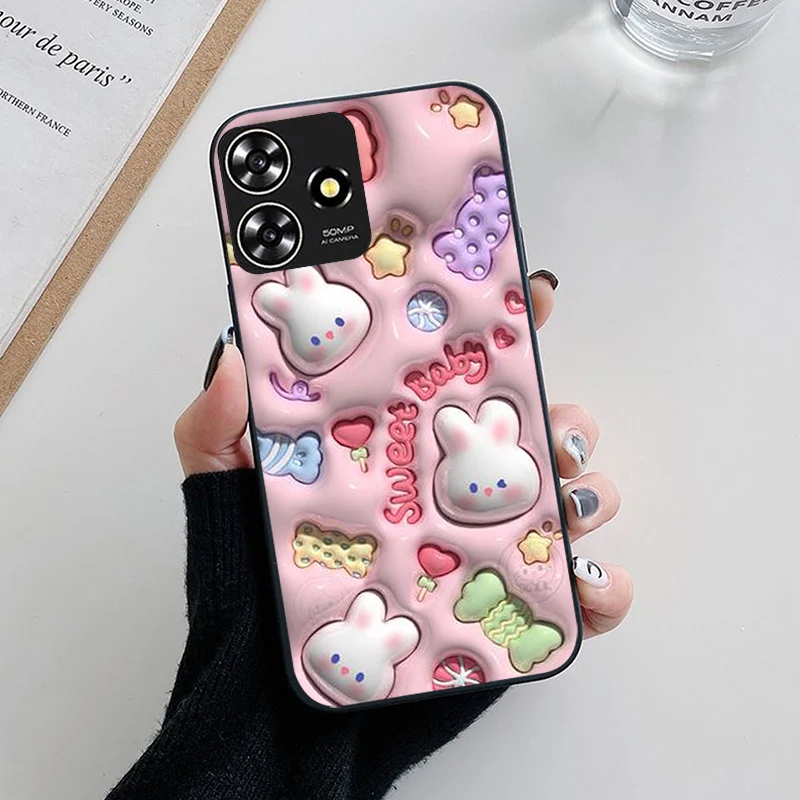 Floral Painted Silicone Case – Stylish TPU Cover