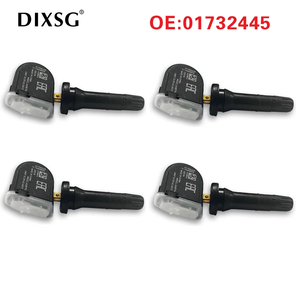 4pcs Car TPMS Sensor Tire Pressure Sensor Monitoring System 01732445 433Mhz for Geely GSE Atlas Tugella