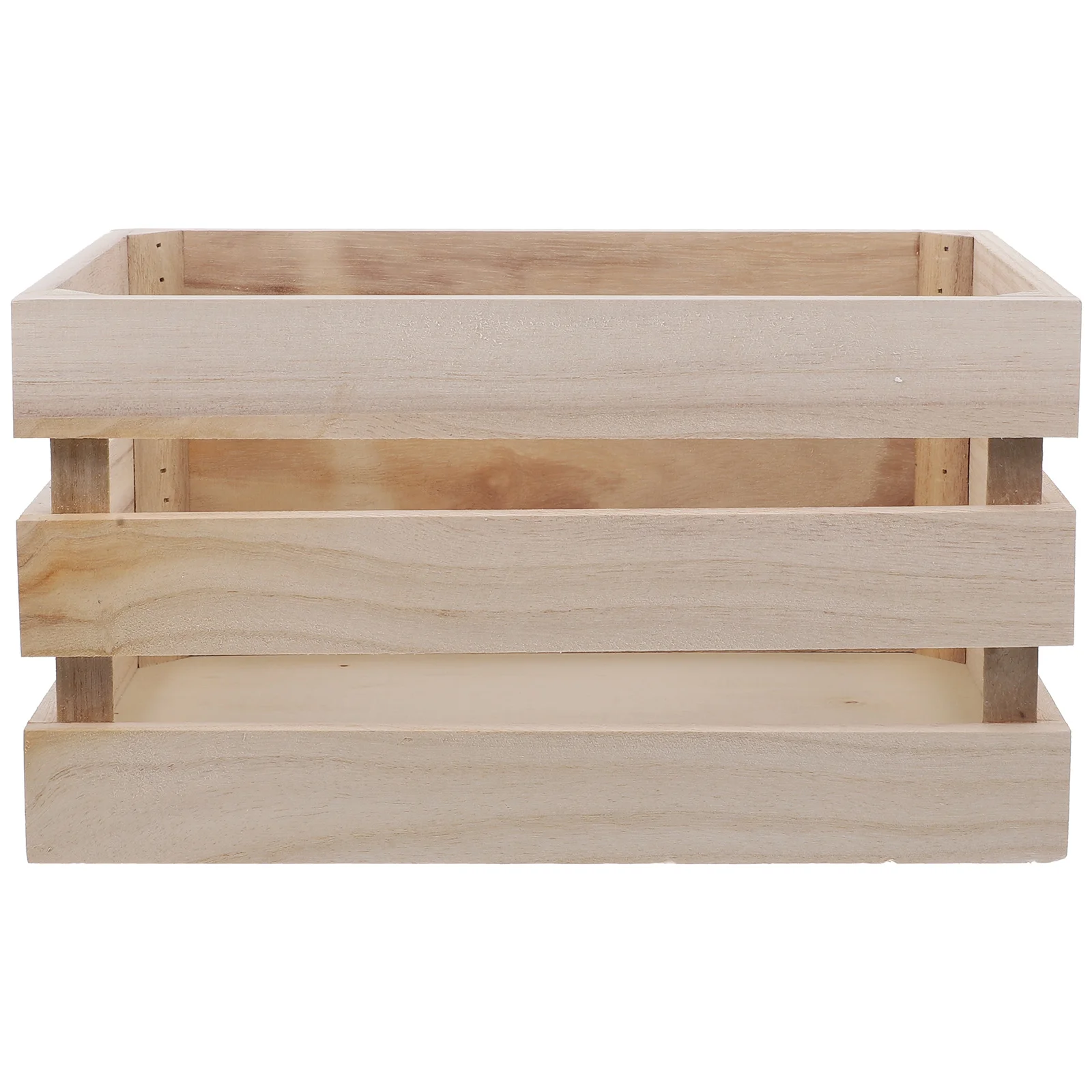 

Solid Color Wooden Multifunction Desktop Storage Box Storage Window Basket Display Organizer Sundries Container for