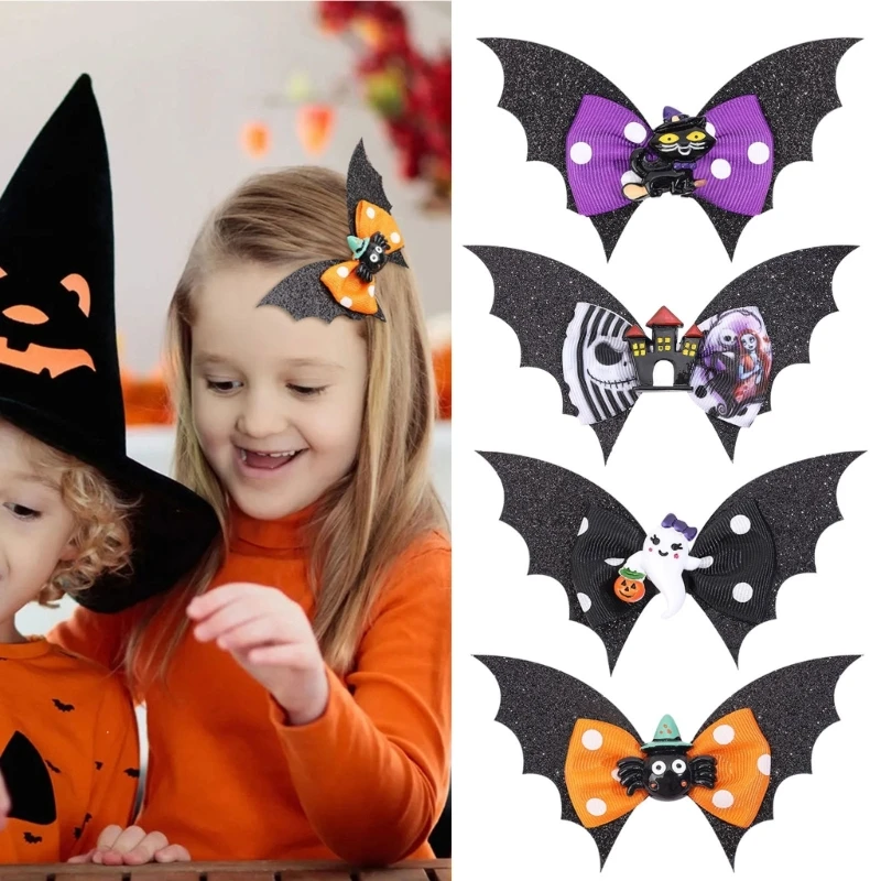 

Hair Clips Kid Fashion Barrette Hairgrips Bow Cat/Castle/GhostSpiderPattern