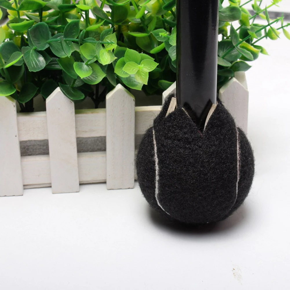 

4PCS Precut Tennis Ball For Furniture Legs And Floor Protection Heavy Duty Long Lasting Felt Pad Covering Grey Silent Anti-slip