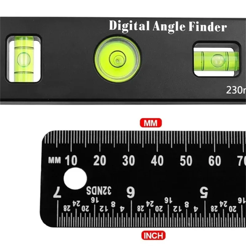 4-In-1 Digital Angle Finder Digital Protractor Multifunction Level Ruler Angle Measuring Tool With Horizontal Vertical Bubble 6