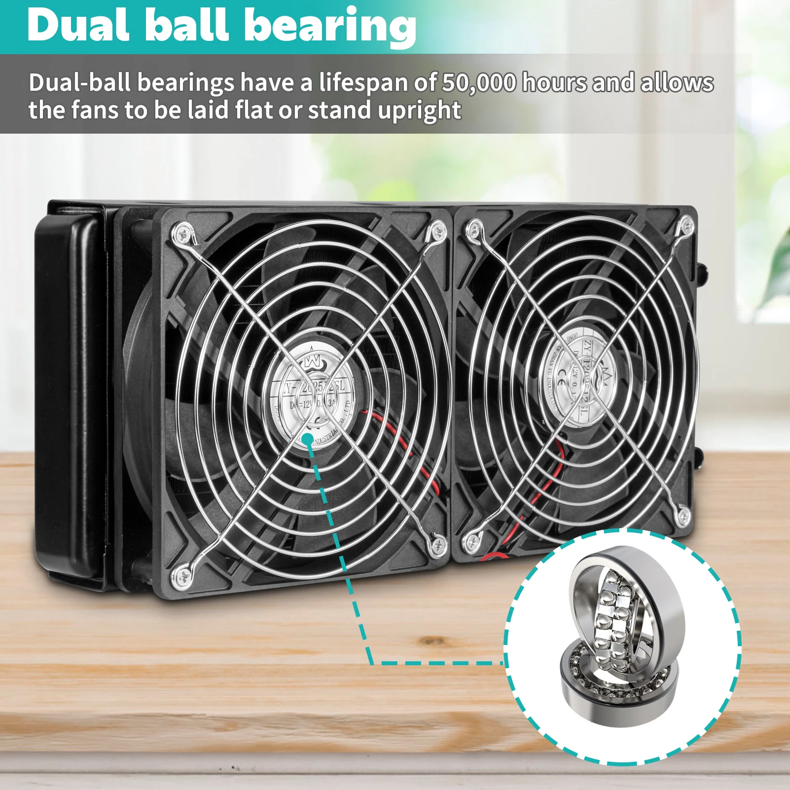 sxdool radiador de refrigeração água ventiladores duplos para computador radiador de descarga de água forte vento