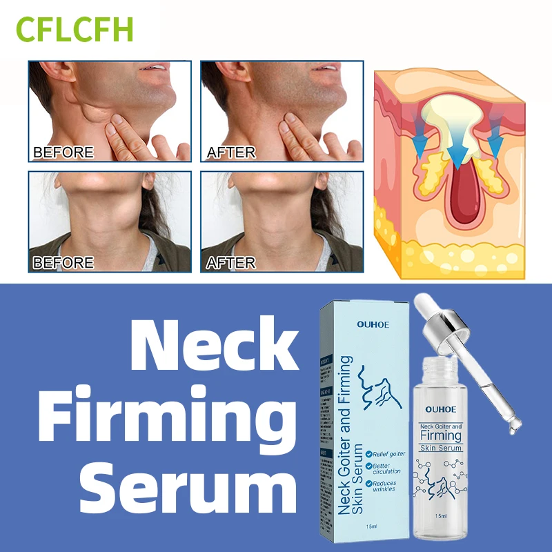 

Neck Firming Serum Whitening Moisturizing Anti-Wrinkle Smooth Neck Fine Lines Lifting Eliminate Double Chin Anti-Aging Skin Care
