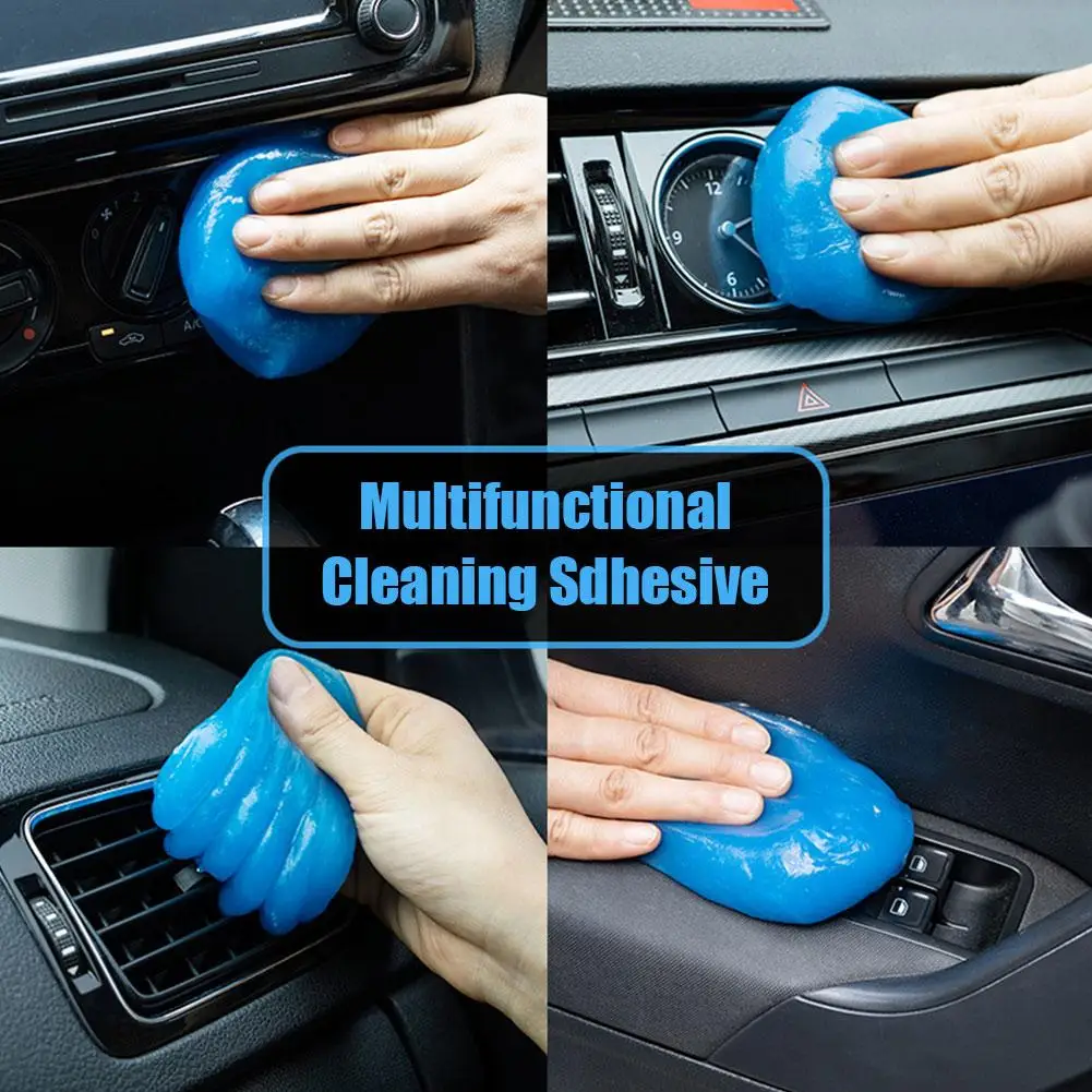 

1pc Car Cleaning Gel Reusable Keyboard Cleaner Gel Air Dirt Multiuse Cleaner Tool Vent Automobile Dust Removal Slime Gel U6I0